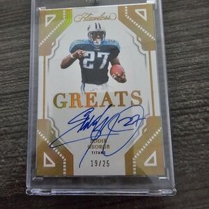 EDDIE GEORGE 2023 FLAWLESS GREATS AUTOGRAPH TITANS AUTO /25 Q3983